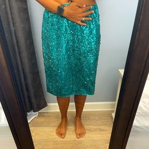 Garnet Hill size 6 sequin skirt